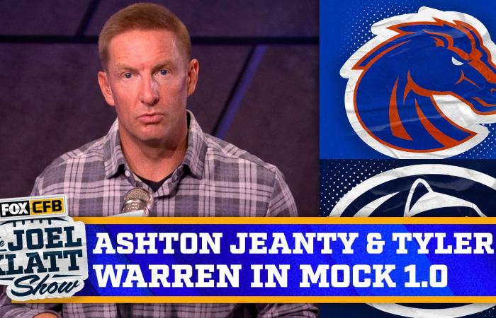 Ashton Jeanty & Tyler Warren in Joel Klatt's NFL Mock Draft 1.0 | Joel Klatt Show - Iqraa news