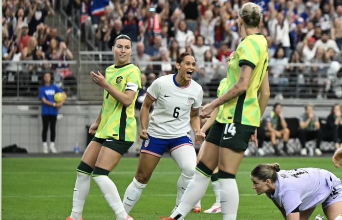 USWNT
      beats
      Australia
      2-1
      in
      second
      SheBelieves
      Cup
      game,
      will
      play
      for
      title - Iqraa news