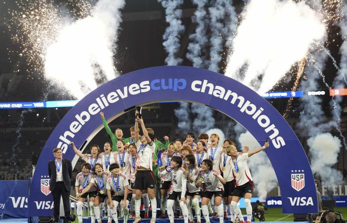 Japan
      beats
      United
      States
      2-1
      for
      SheBelieves
      Cup
      women's
      soccer
      title - Iqraa news