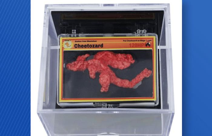 Viral
      Pokémon-shaped
      Cheeto
      nicknamed
      ‘Cheetozard'
      sells
      at
      auction
      for
      nearly
      $88K - Iqraa news