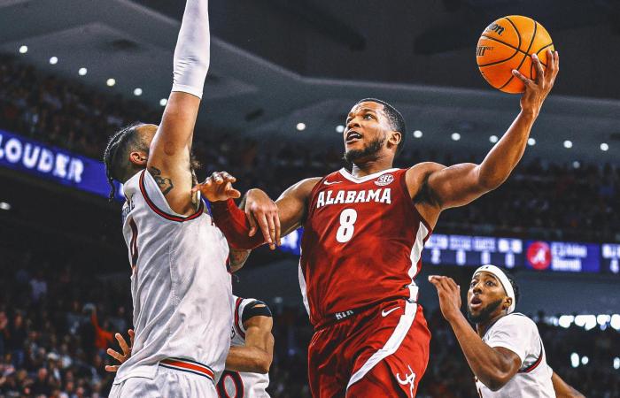 Mark Sears' floater at OT buzzer sends No. 7 Alabama past No. 1 Auburn, 93-91 - Iqraa news