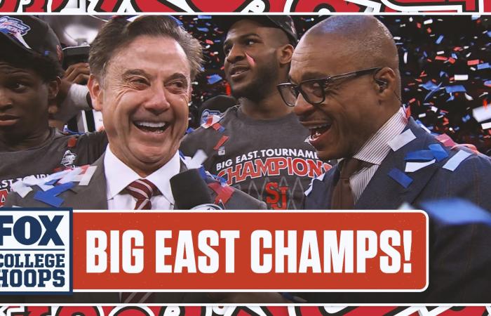 St. John’s Red Storm trophy ceremony following 2025 Big East Tournament Championship - Iqraa news